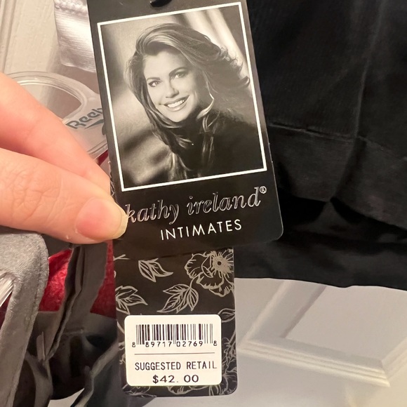 Kathy Ireland Black Plus Too Comfort Racerback Bralette Set - Plus, Size: US 2XL - Picture 2 of 3